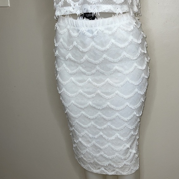 Good Time Matching Set White Lace Size M - Picture 4 of 9